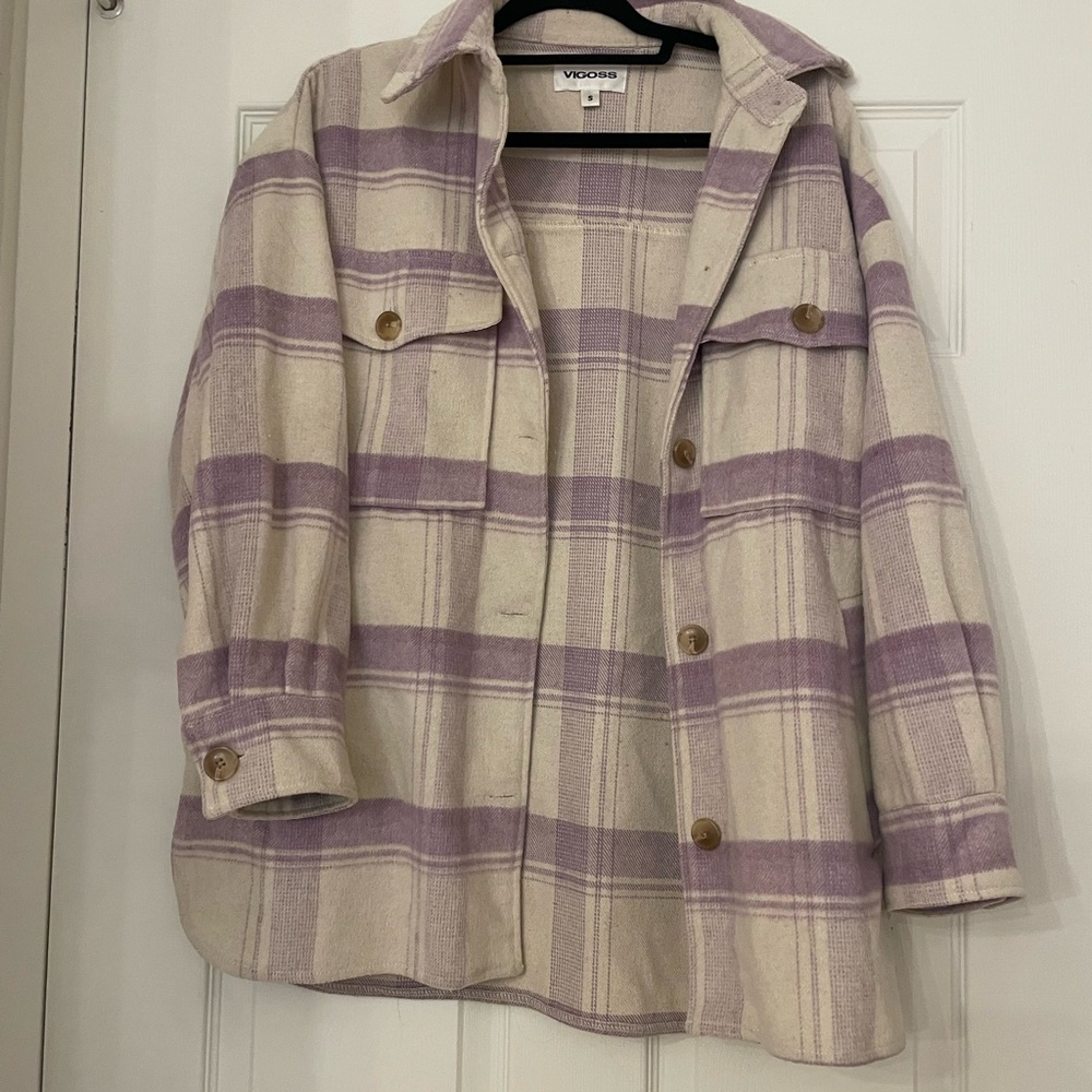 Purple Plaid Women's Jacket
